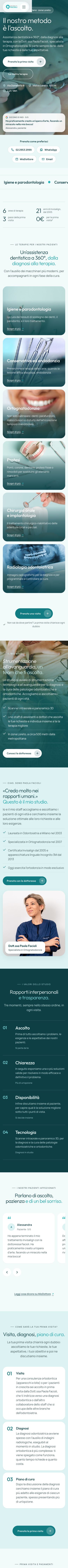 Il nuovo sito su smartphone